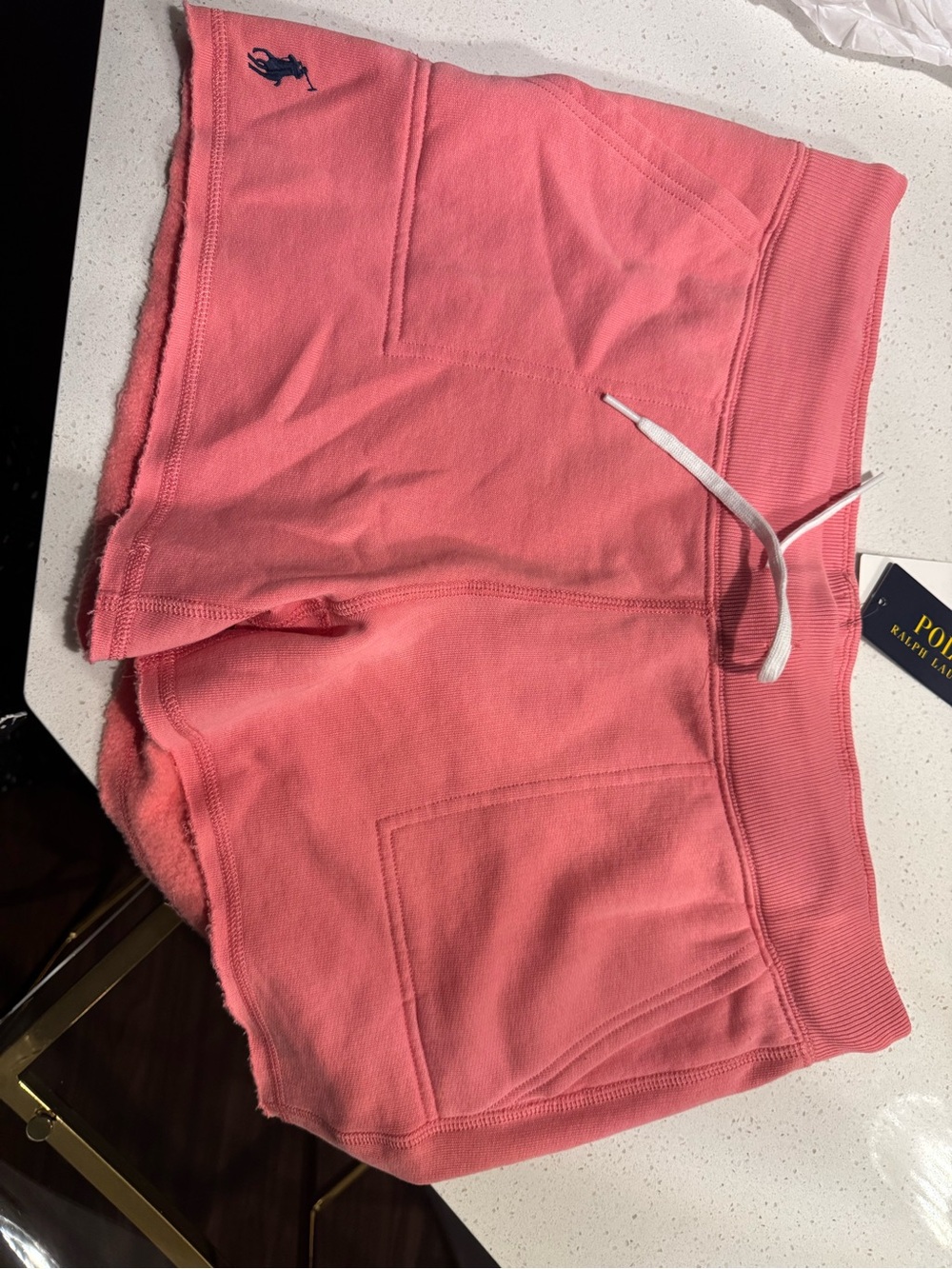 Polo Ralph Lauren Women’s Pink Fleece Shorts NWT Size Medium